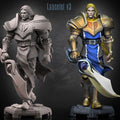 Lancelot V3 fantasy knight miniature by Dragun Studios, printed by GLC3DPrints