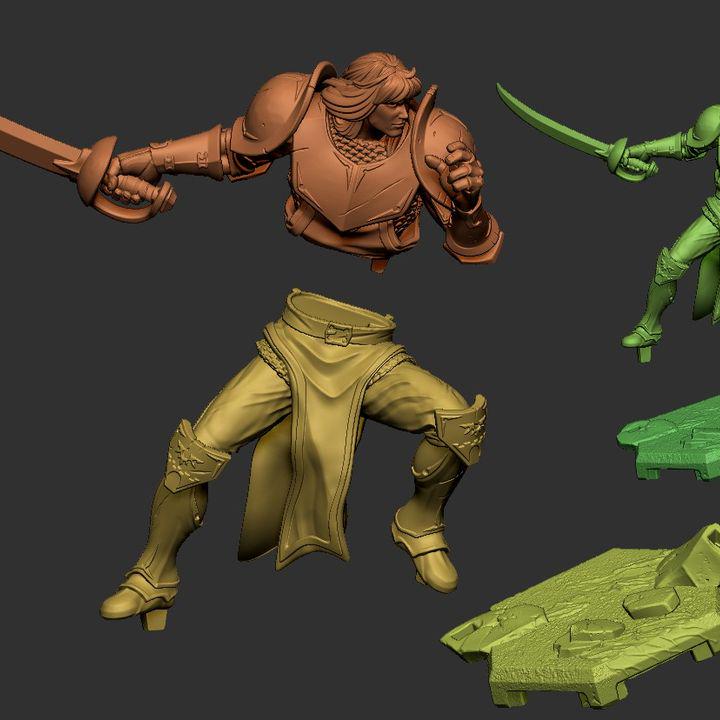 Lancelot V2 Knight Miniature – D&D Tabletop RPG