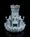 Mad Wizard Dice Tower, 3D Printed RPG Dice Roller for D&D, Fantasy Tabletop Gaming Accessory, Unique Dungeon Master Gift and Decor