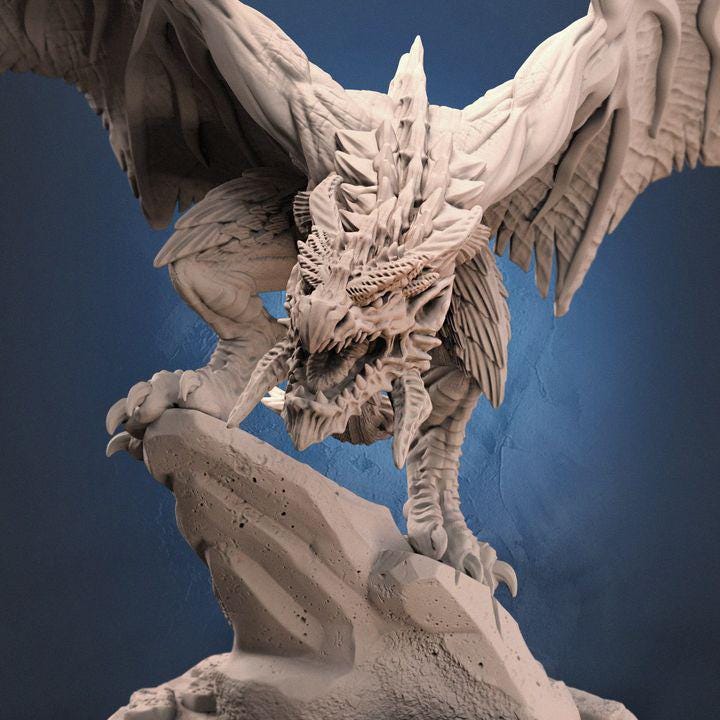 Dark Drake wyvern miniature, photo 2