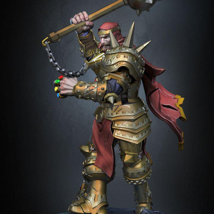 Garibaldi V2 Warlord Miniature with Armored War Horse (64mm)