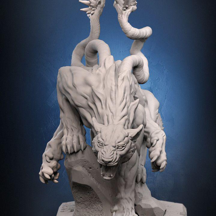 Displacer Beast miniature for D&D and Pathfinder, photo 2