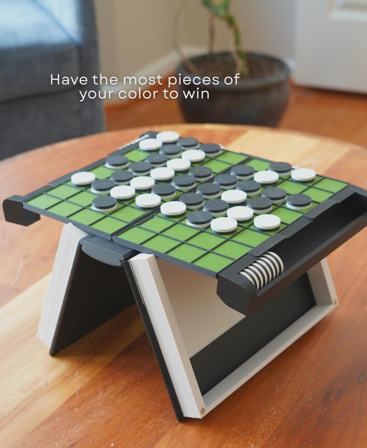 Reversi Book Board Game – Magnetic Strategy, Shelf-Friendly