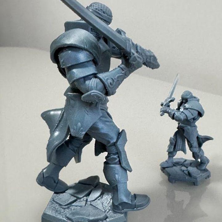 King Arthur v2 Knight Miniature (32mm/75mm)