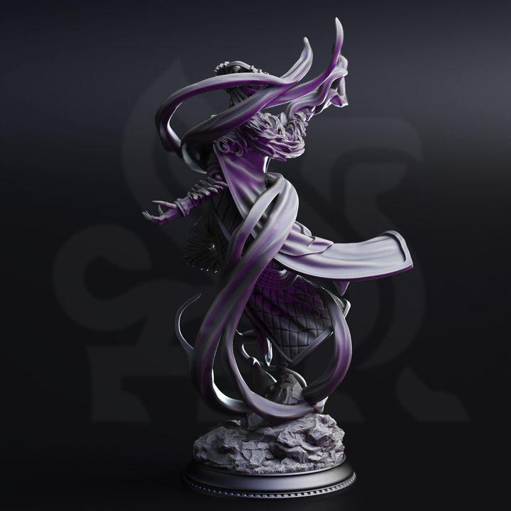 Zarinda Planar Sorceress Miniature – Eldritch Void Mage