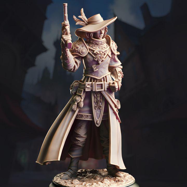 Lady Cirilia, High Inquisitor Miniature: 32mm/75mm Scale RPG Figure