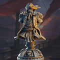 Dwarf pirate captain bust, 120mm fantasy display model, by GLC3DPrints