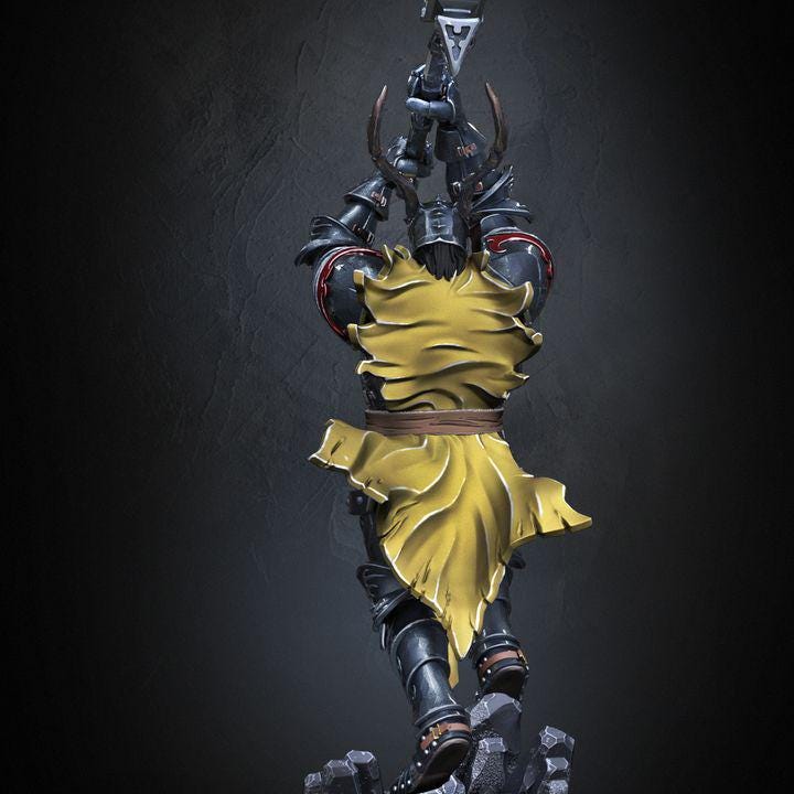 Royal Crusher Dark Knight Miniature (64mm/118mm)