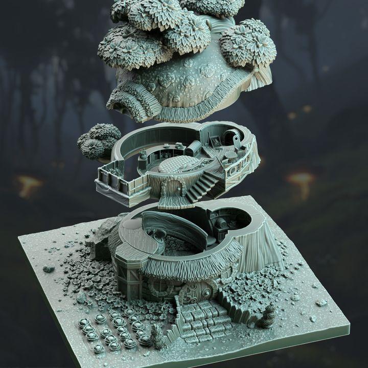 Fungi Cottage terrain, 3-level fantasy building, photo 2