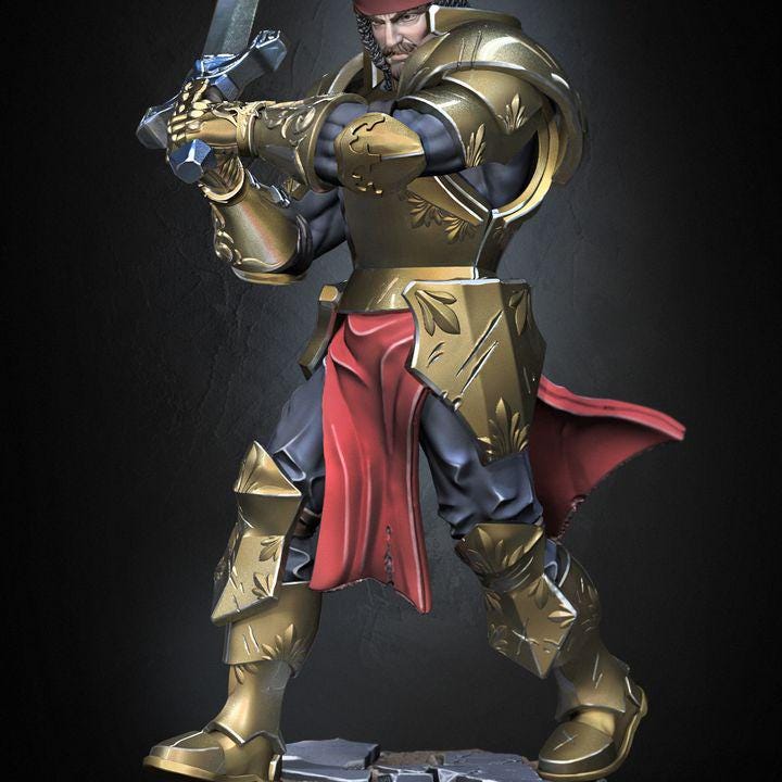 King Arthur v2 knight miniature, photo 2