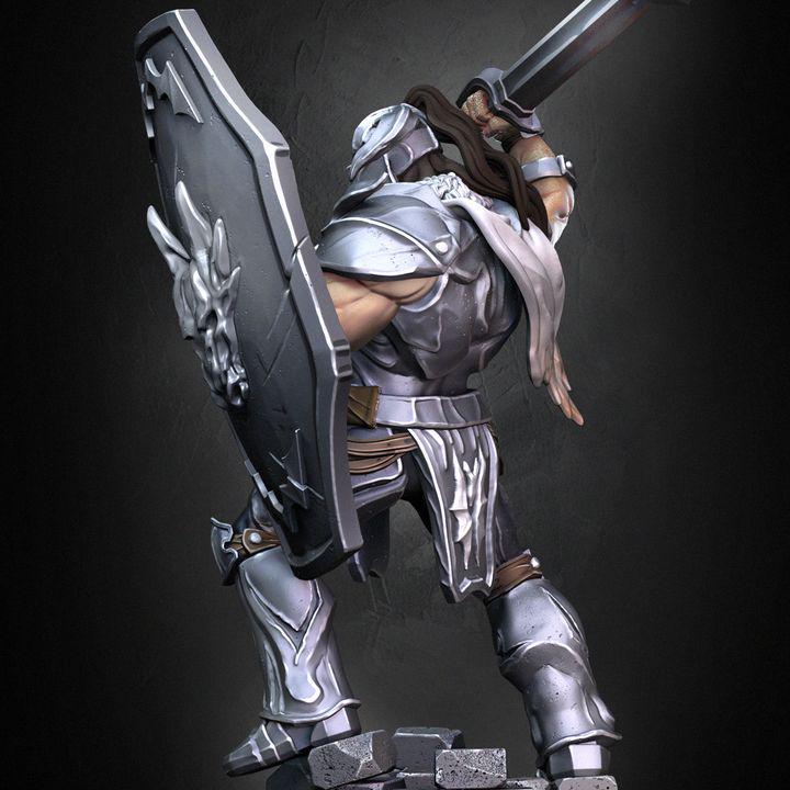 Battler Knight Miniature: 66mm/99mm Resin Model - Dragun Studios