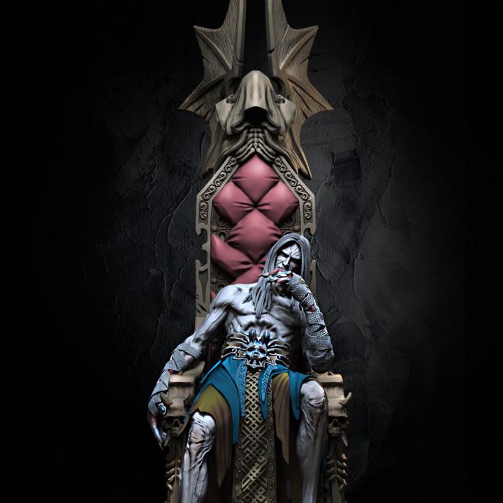 Vampire Lord Dracula Miniature: Gothic Horror RPG Model (32mm/100mm)