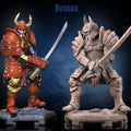 Ghost Samurai Muramasa miniature, 50mm and 75mm, by GLC3DPrints