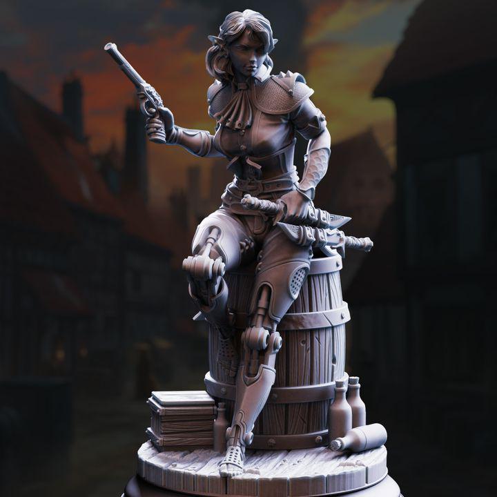 Priscilia Stix artificed rogue miniature, by GLC3DPrints