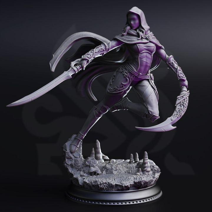 Xira Elineri dark elf assassin miniature, photo 2