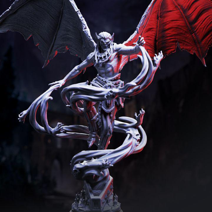 Theldranax the Ancient elder vampire miniature, by GLC3DPrints