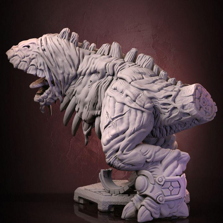 Gergoth Monstrous Beast Miniature | Tabletop RPG Fantasy Monster Figure for D&D and Pathfinder | High Detail 3D Printed Gaming Model