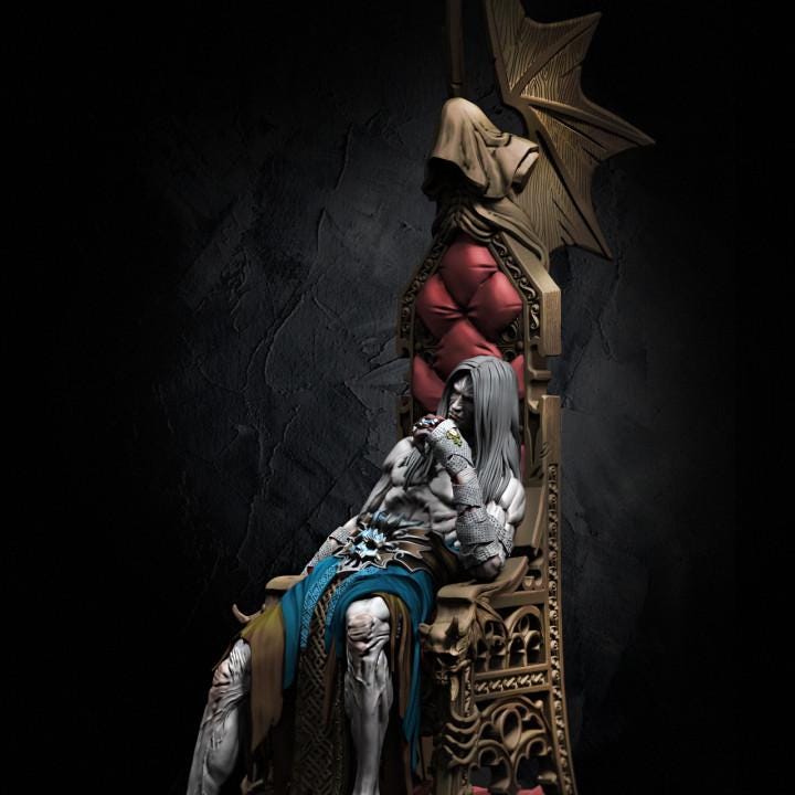 Vampire Lord Dracula Miniature: Gothic Horror RPG Model (32mm/100mm)