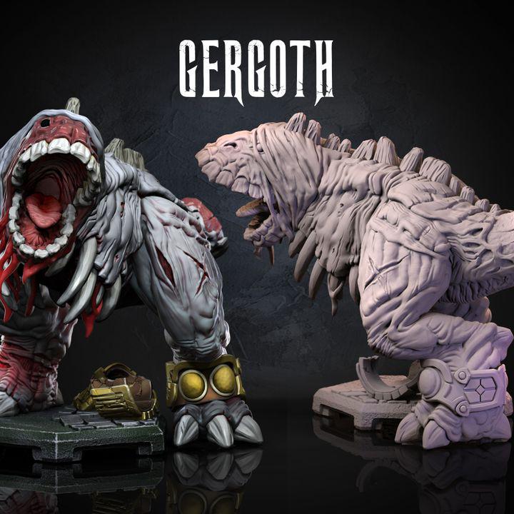 Gergoth Monstrous Beast Miniature | Tabletop RPG Fantasy Monster Figure for D&D and Pathfinder | High Detail 3D Printed Gaming Model