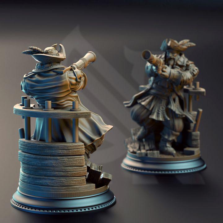 Baradin Blackbeard dwarf pirate captain miniature, photo 2