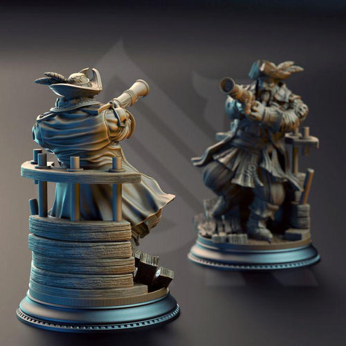 Baradin Blackbeard dwarf pirate captain miniature, photo 2