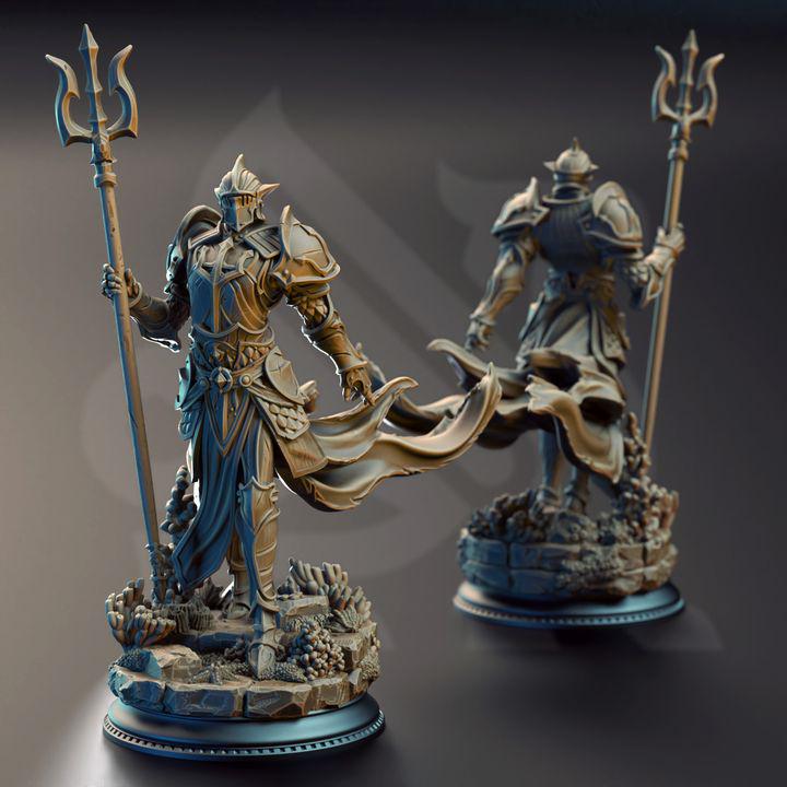 Cylantros Azurius paladin of the sea miniature, photo 2