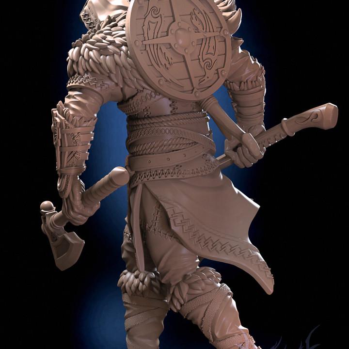 Eigor Viking Berserker Miniature – D&D Tabletop Figure