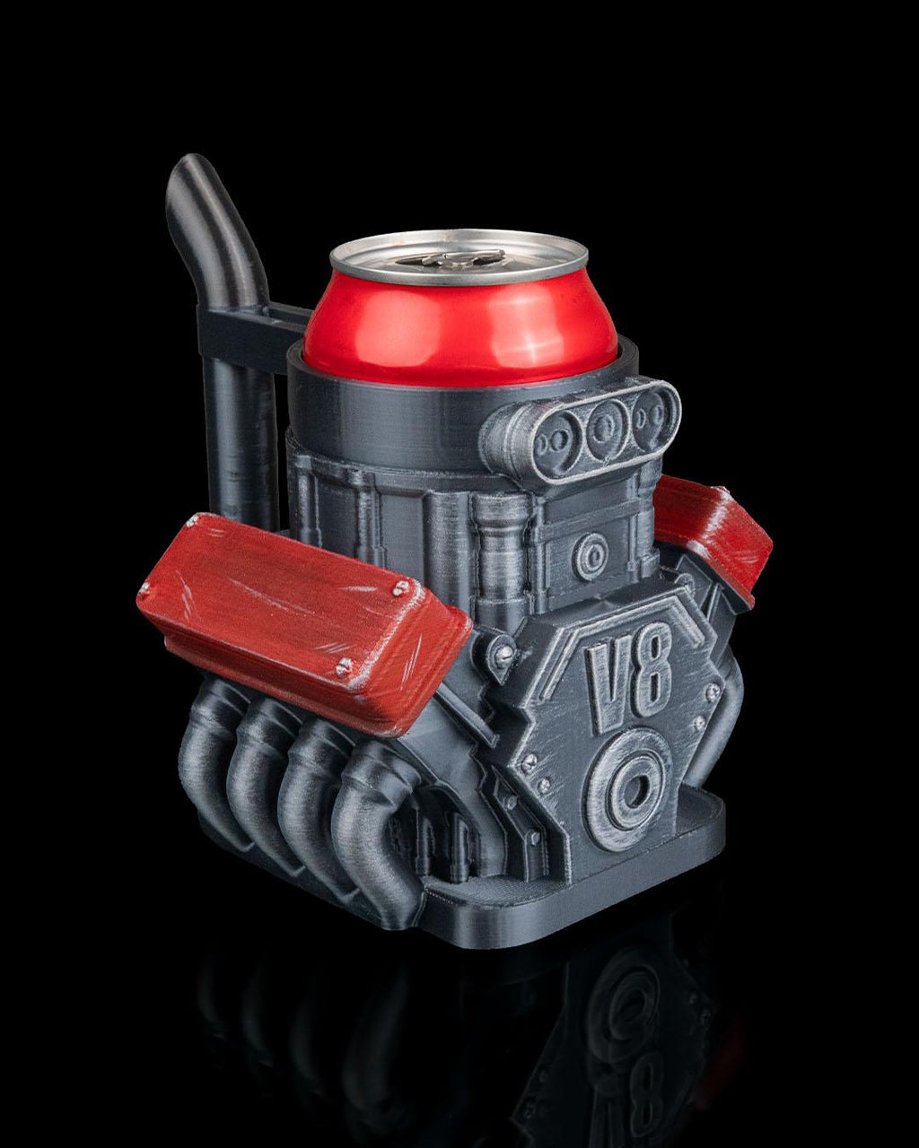 Octane V8 engine can holder, a gift for car lovers, 3D printed by GLC3DPrints