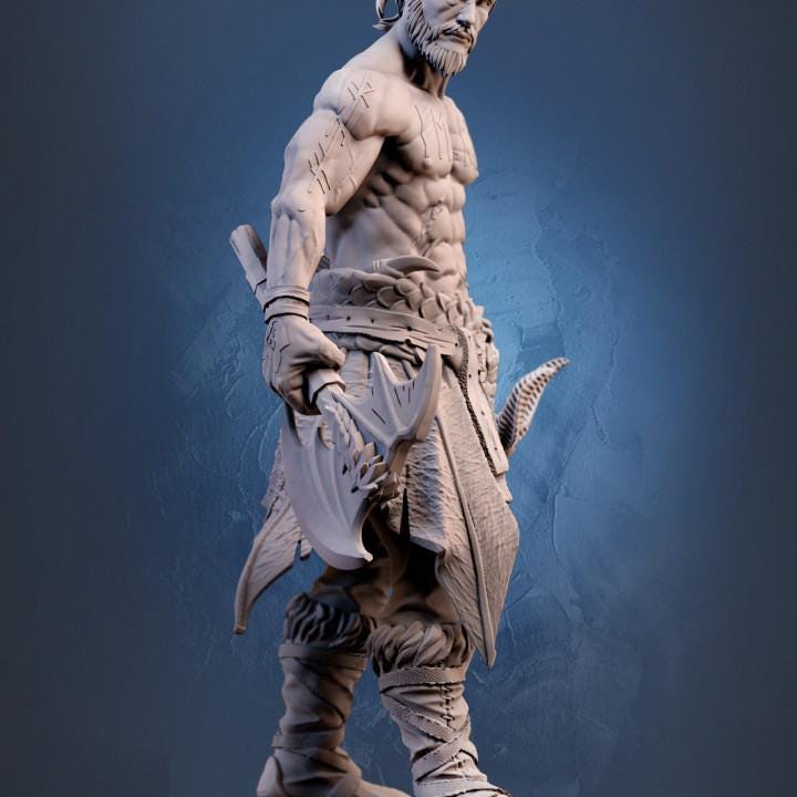 Ulfr the Norseman Berserker Miniature – Dragun Studios
