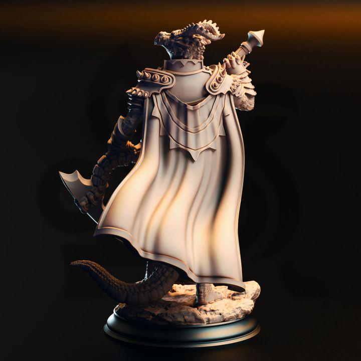 Ilvias the Reaper – Dragonborn Warlock Miniature