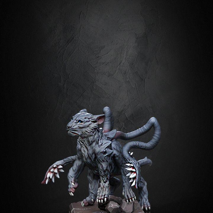 Displacer Beast Miniature – D&D, Pathfinder