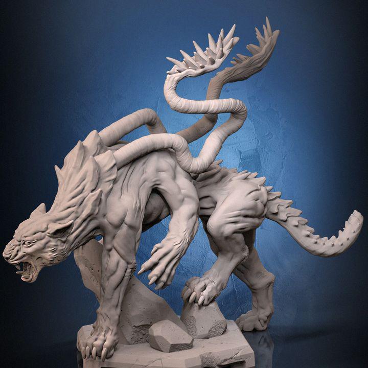 Displacer Beast Miniature – D&D, Pathfinder