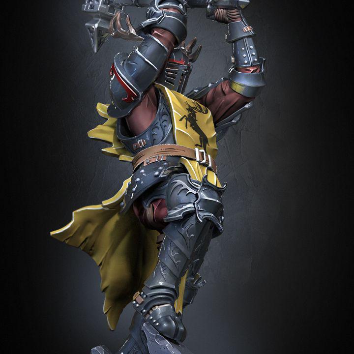 Royal Crusher Dark Knight Miniature (64mm/118mm)