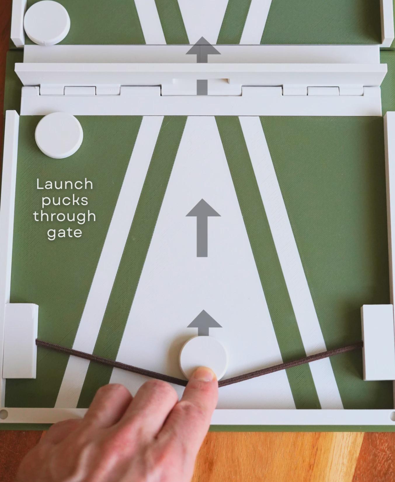 PlayBook’d Sling Puck – Hidden Book Tabletop Game – Fast-Paced Dexterity Game – Shelf Display Gift