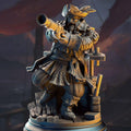Baradin Blackbeard dwarf pirate captain miniature, by GLC3DPrints