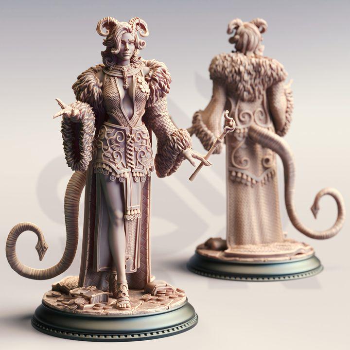 Madame Octavia – Tiefling Sorceress Miniature