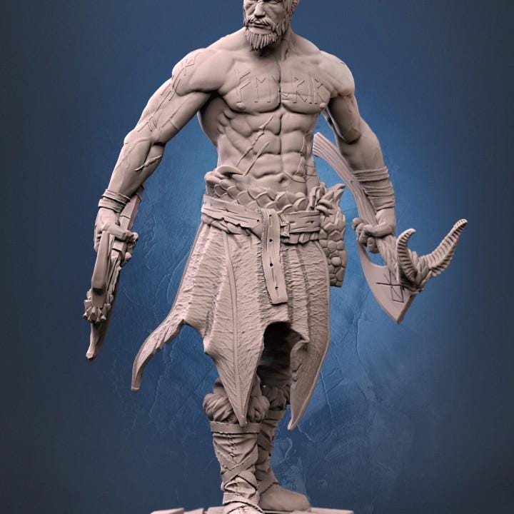 Ulfr the Norseman berserker miniature, photo 2