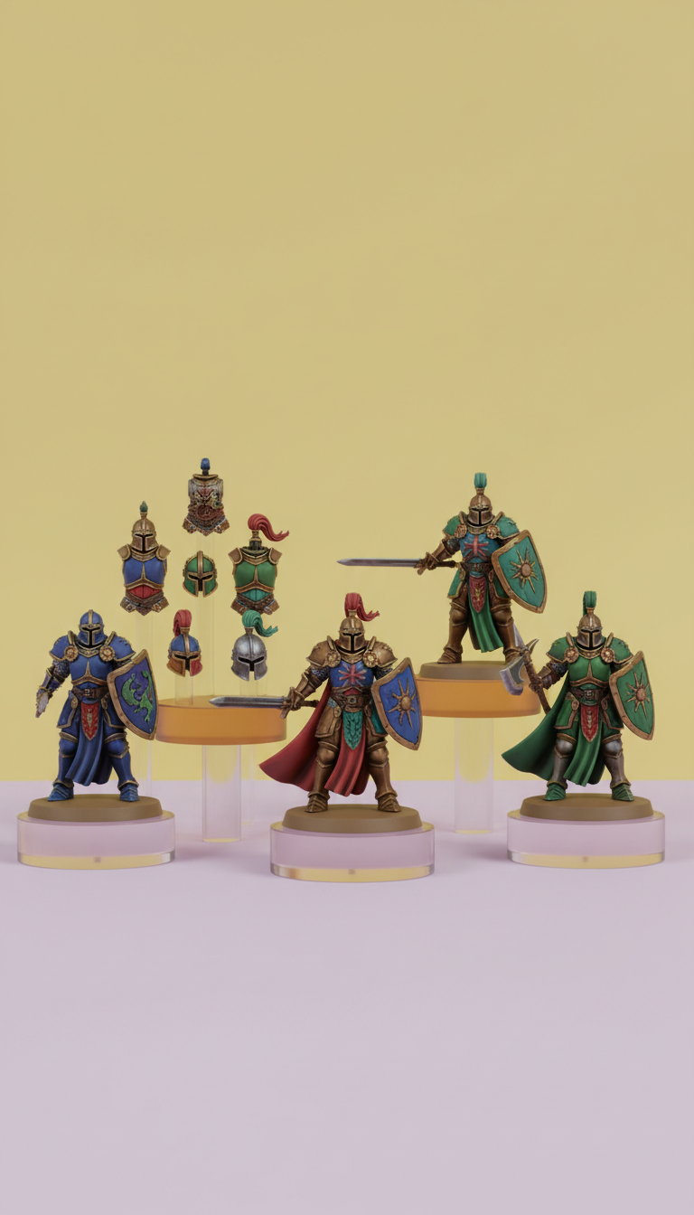 Painted Fantasy Knight Miniature