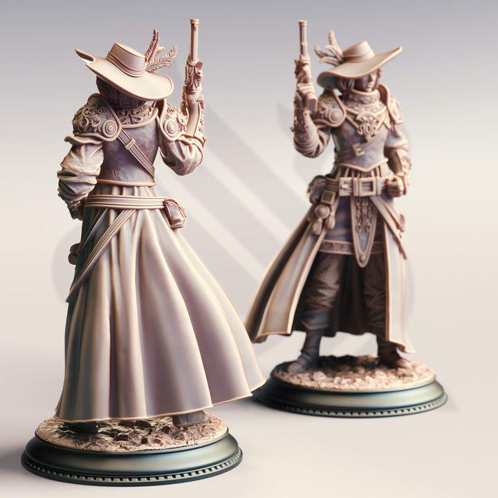 Lady Cirilia, High Inquisitor Miniature: 32mm/75mm Scale RPG Figure