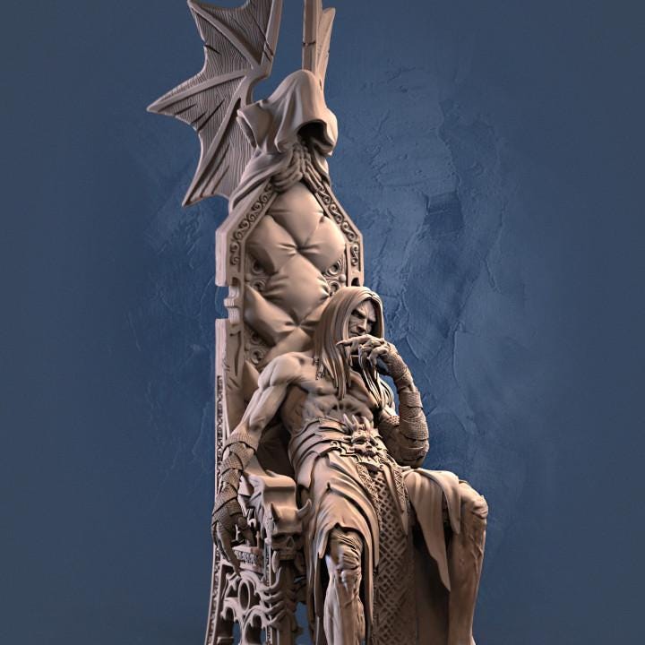 Vampire Lord Dracula Miniature: Gothic Horror RPG Model (32mm/100mm)