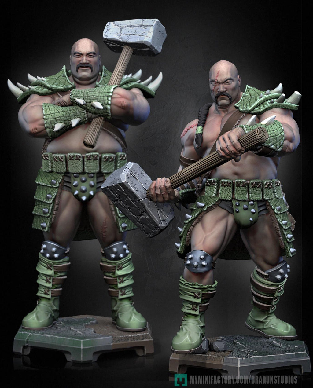 Brutal Hammer warrior miniature, photo 2