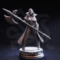 Vika Doll Lips half-orc warlock miniature, by GLC3DPrints