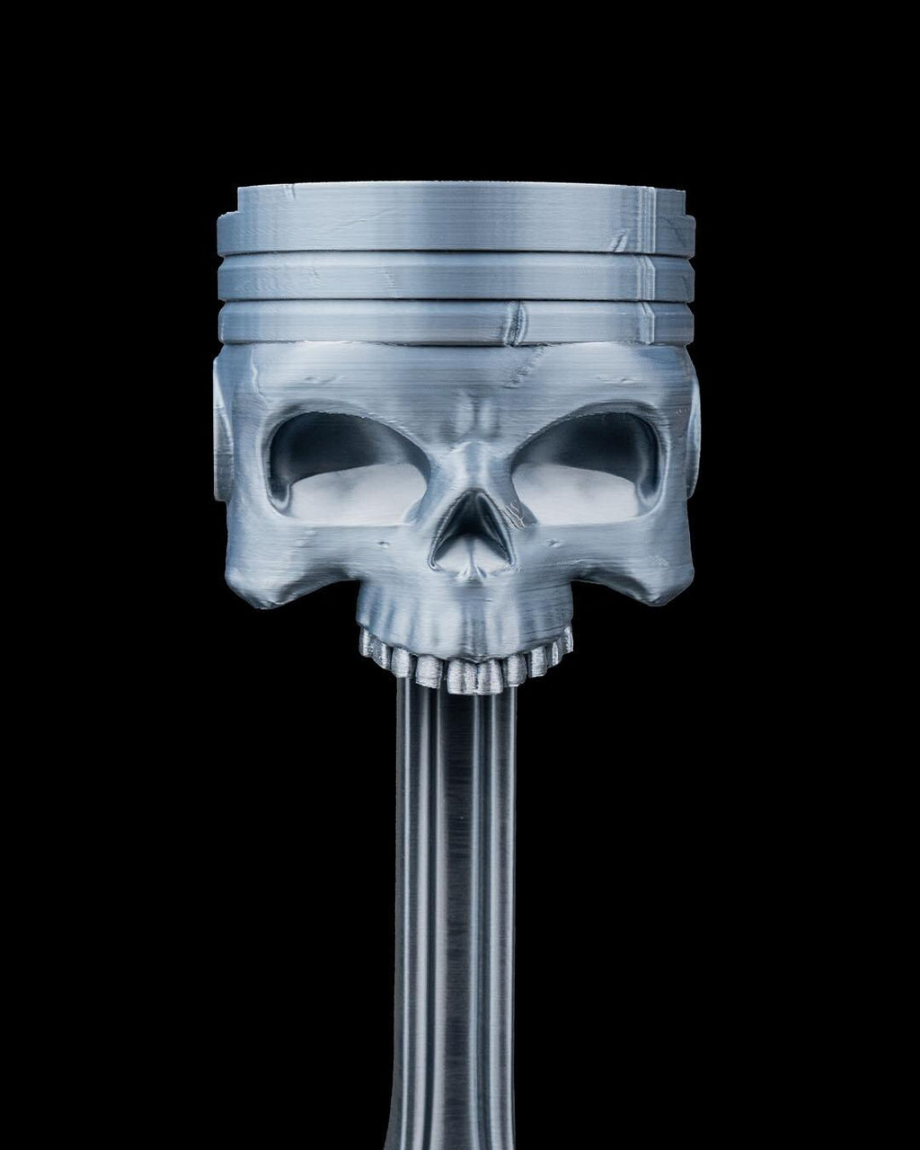 Piston Reaper Headphone Holder – Skull & Piston Headset Stand – 3D Printed PLA – Gamer Desk Accessory