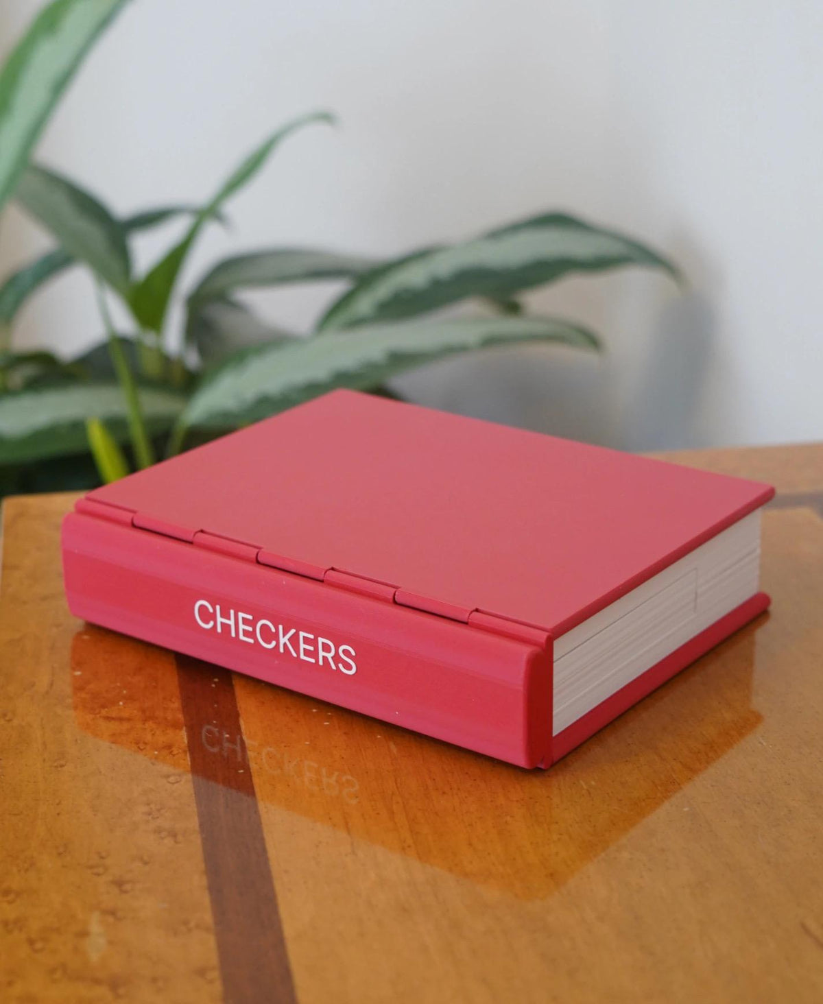 Magnetic Travel Checkers Set: Book Style Board Game, Compact Strategy PlayBook'd