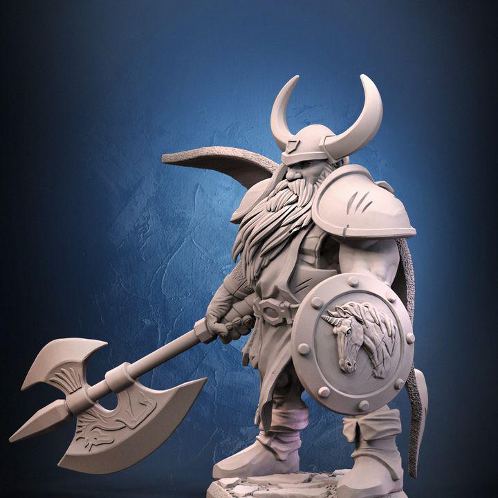 Dims the Dwarf viking warrior miniature, photo 2
