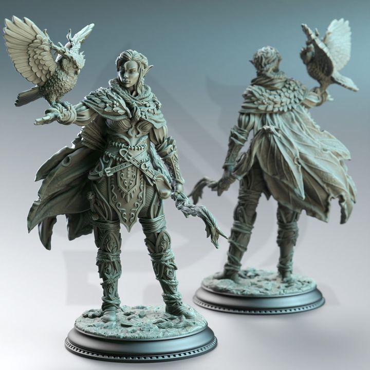 Jesmira the Jaded Elf Ranger Miniature: DM Stash RPG Figure