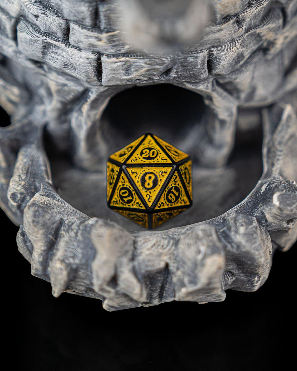 Dragon Fortress Dice Tower and Can Holder | Fantasy RPG Desk Organizer | D&D Gaming Accessories for Tabletop Players | Unique Gift for Gamer