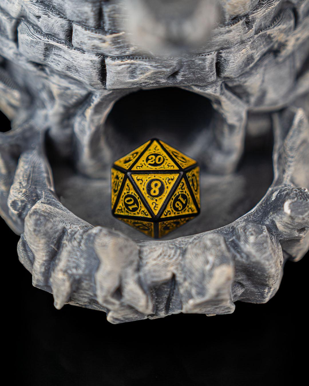 Dragon Fortress Dice Tower and Can Holder | Fantasy RPG Desk Organizer | D&D Gaming Accessories for Tabletop Players | Unique Gift for Gamer