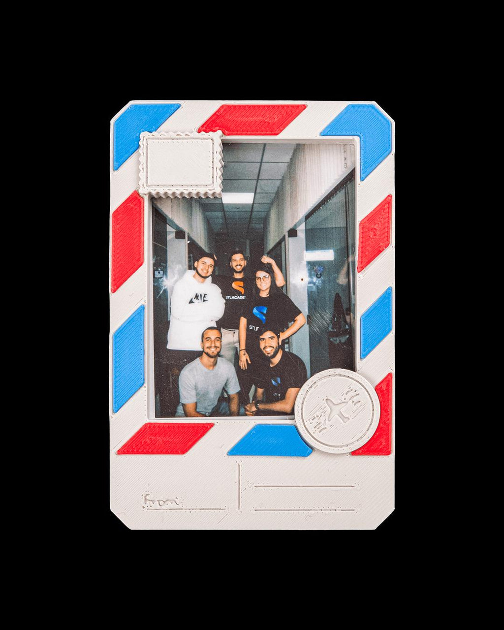 Post Card Magnetic Photo Frame – Airmail Retro Style