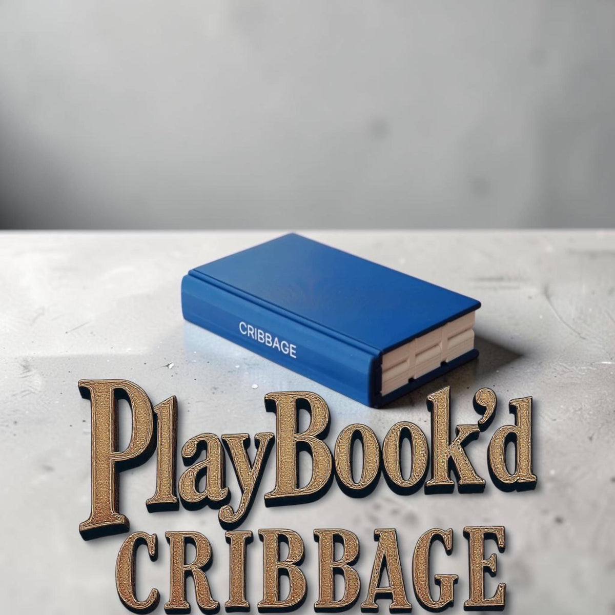 PlayBook'd Cribbage Board, Magnetic Travel Set, Hidden Card Storage, Portable Game